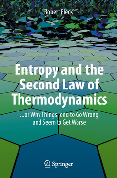 Couverture de l’ouvrage Entropy and the Second Law of Thermodynamics