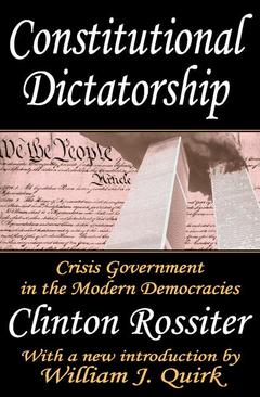 Cover of the book Constitutional Dictatorship
