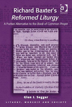 Couverture de l’ouvrage Richard Baxter's Reformed Liturgy
