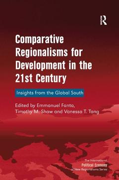 Couverture de l’ouvrage Comparative Regionalisms for Development in the 21st Century