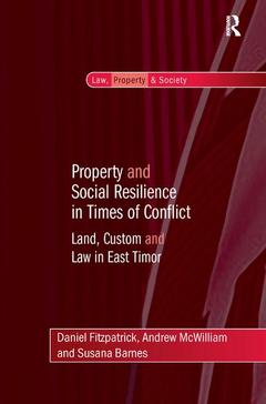 Couverture de l’ouvrage Property and Social Resilience in Times of Conflict