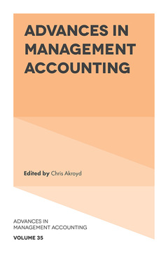 Couverture de l’ouvrage Advances in Management Accounting