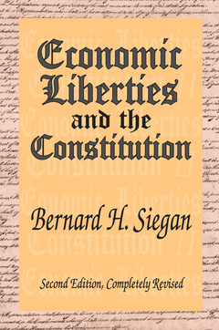 Couverture de l’ouvrage Economic Liberties and the Constitution