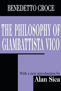 Couverture de l’ouvrage The Philosophy of Giambattista Vico