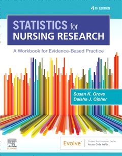 Couverture de l’ouvrage Statistics for Nursing Research