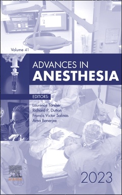 Couverture de l’ouvrage Advances in Anesthesia, 2023