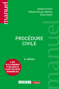 Couverture de l’ouvrage Procédure civile