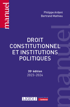 Couverture de l’ouvrage Droit constitutionnel et institutions politiques