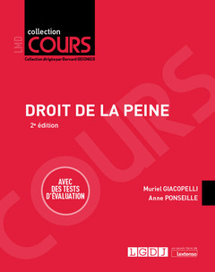 Cover of the book Droit de la peine