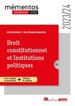 Couverture de l’ouvrage Droit constitutionnel et Institutions politiques