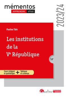 Cover of the book Les institutions de la Ve République
