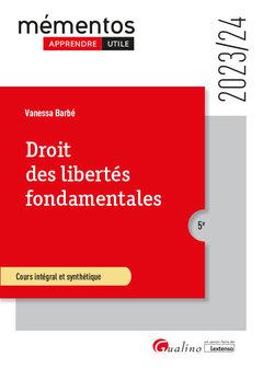 Cover of the book Droit des libertés fondamentales