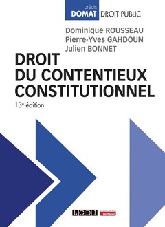 Couverture de l’ouvrage Droit du contentieux constitutionnel