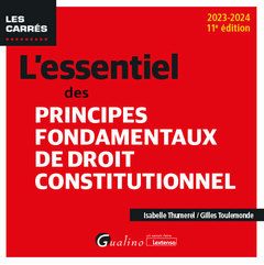 Couverture de l’ouvrage L'essentiel des principes fondamentaux de droit constitutionnel
