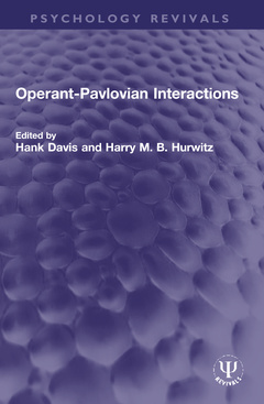 Couverture de l’ouvrage Operant-Pavlovian Interactions