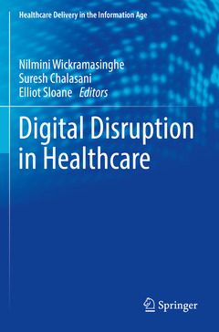 Couverture de l’ouvrage Digital Disruption in Healthcare