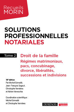 Cover of the book Solutions professionnelles notariales