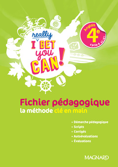 Cover of the book I really bet you can! anglais 4e (2023) - fichier pedagogique