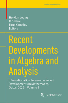Couverture de l’ouvrage Recent Developments in Algebra and Analysis