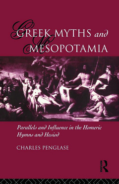 Couverture de l’ouvrage Greek Myths and Mesopotamia