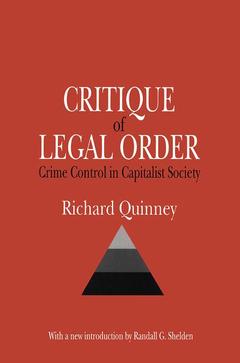 Couverture de l’ouvrage Critique of the Legal Order