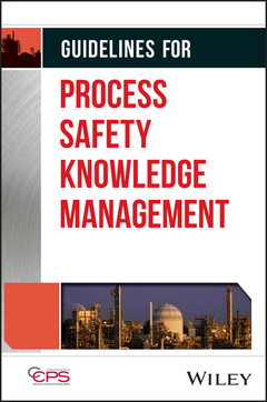 Couverture de l’ouvrage Guidelines for Process Safety Knowledge Management