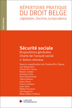 Couverture de l’ouvrage Sécurité sociale - Dispositions générales - Charte de l'assuré social