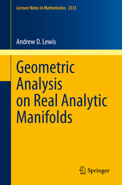 Couverture de l’ouvrage Geometric Analysis on Real Analytic Manifolds