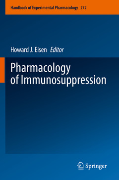 Couverture de l’ouvrage Pharmacology of Immunosuppression