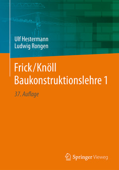 Couverture de l’ouvrage Frick/Knöll Baukonstruktionslehre 1