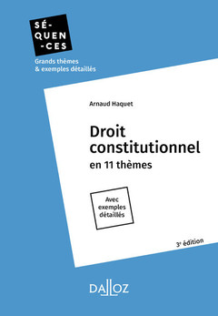 Cover of the book Droit constitutionnel 3ed - En 11 thèmes