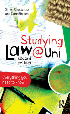 Couverture de l’ouvrage Studying Law at University