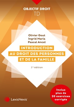 Couverture de l’ouvrage Introduction au droit des personnes et de la famille