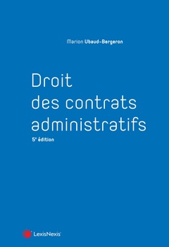 Couverture de l’ouvrage Droit des contrats administratifs