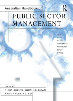 Couverture de l’ouvrage Australian Handbook of Public Sector Management