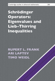 Couverture de l’ouvrage Schrödinger Operators: Eigenvalues and Lieb-Thirring Inequalities