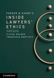 Couverture de l’ouvrage Parker and Evans's Inside Lawyers' Ethics