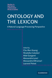 Cover of the book Ontology and the Lexicon