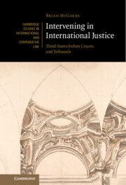 Couverture de l’ouvrage Intervening in International Justice
