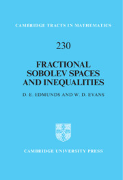 Couverture de l’ouvrage Fractional Sobolev Spaces and Inequalities