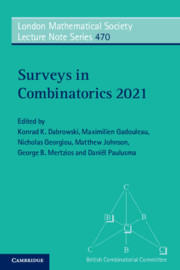 Couverture de l’ouvrage Surveys in Combinatorics 2021
