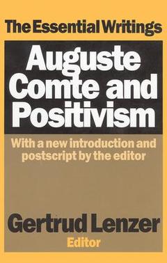 Cover of the book Auguste Comte and Positivism