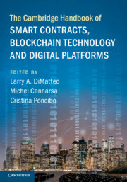Couverture de l’ouvrage The Cambridge Handbook of Smart Contracts, Blockchain Technology and Digital Platforms