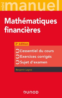 Couverture de l’ouvrage Mini-manuel - Mathématiques financières - 3e éd