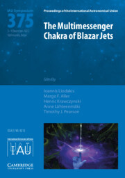 Couverture de l’ouvrage The Multimessenger Chakra of Blazar Jets (IAU S375)