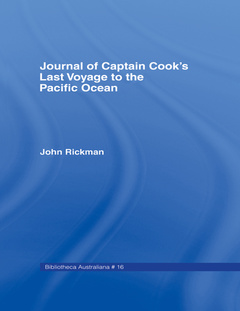 Couverture de l’ouvrage Journal of Captain Cook's Last Voyage