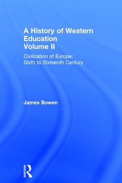 Couverture de l’ouvrage Hist West Educ:Civil Europe V2