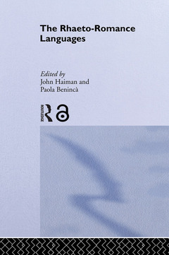 Couverture de l’ouvrage The Rhaeto-Romance Languages