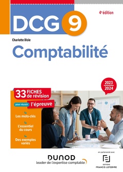 Couverture de l’ouvrage DCG 9 - Comptabilité - Fiches - 4e éd.