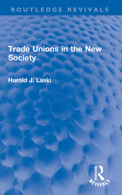 Couverture de l’ouvrage Trade Unions in the New Society